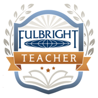 My Fulbright Teacher badge for receiving the Distinguished Award in Teaching grant to Mexico 2016